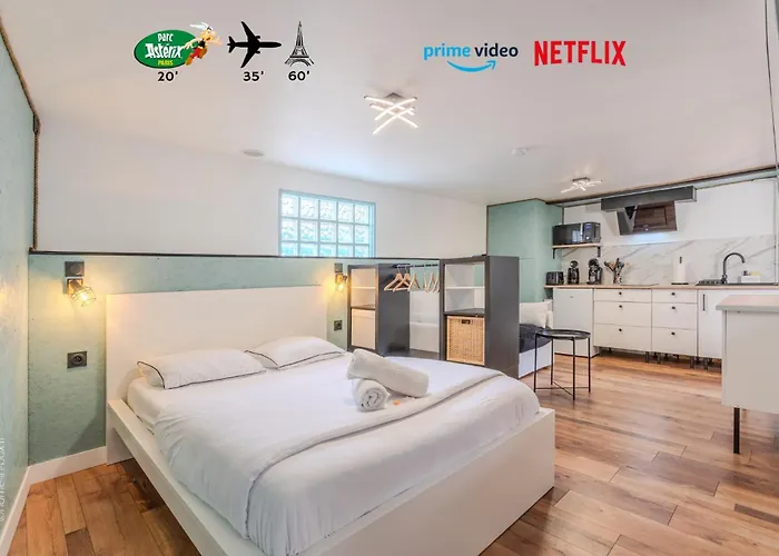 Saintines Studio Calme Proche Cdg & Parc Asterix - Acces A1 A 5Min תמונה